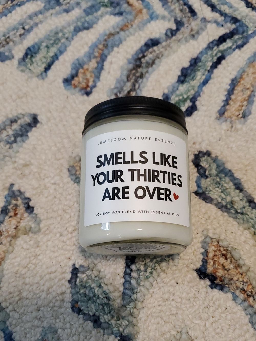 LUMELOOM: Smells Like Your Thirties Are Over Scented Candle - White